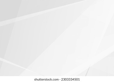 Resumen de diseño moderno en blanco y gris sobre fondo plateado claro. Ilustración del vector EPS 10.