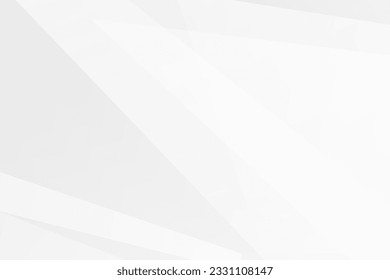 Abstract white and grey on light silver background modern design. Vector illustration EPS 10. - Shutterstock ID 2331108147