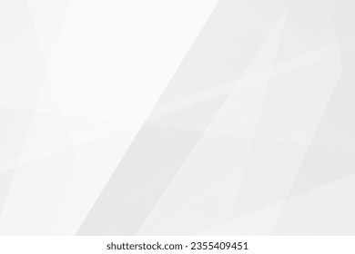 Abstract white and grey on light silver background modern design. Vector illustration EPS 10. - Shutterstock ID 2355409451