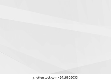 Abstract white and grey on light silver background modern design. Vector illustration eps 10.