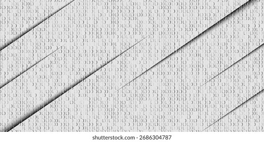 Abstraktes Weiß und Grau auf hellsilbernem Hintergrund modernes Design. Vektorgrafik EPS 10.