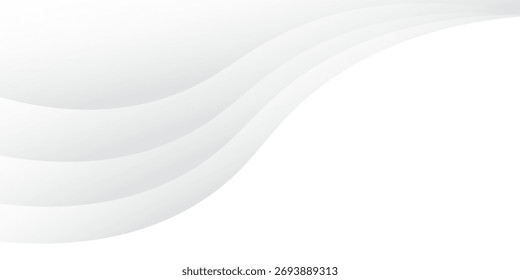 Abstractas blanco y gris sobre fondo plateado claro diseño moderno. Ilustración vectorial 10.