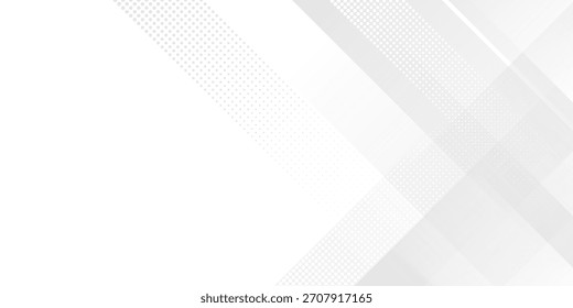 Abstractas blanco y gris sobre fondo plateado claro diseño moderno. Ilustración vectorial para el fondo de la presentación del negocio