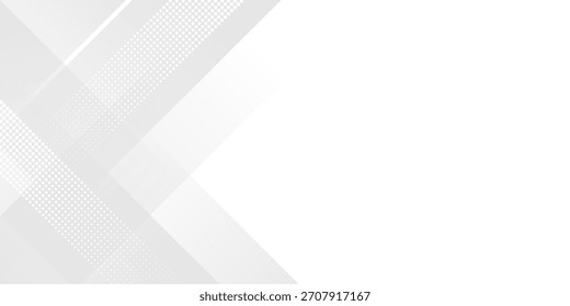Abstractas blanco y gris sobre fondo plateado claro diseño moderno. Ilustración vectorial para el fondo de la presentación del negocio