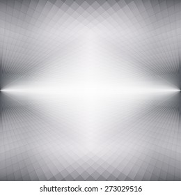 Abstract white and grey perspective futuristic background