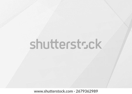 Abstract white and grey polygon background with clean geometric shapes, vector EPS 10.