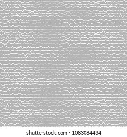 Abstract White and grey Random chaotic lines textures. Grunge overlay texture zig-zag random lines with copy space. Vector illustration