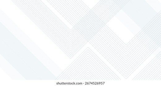 Formas retangulares de caixa cinza prateada branca abstrata. Conceito digital. Apresentação de conceito de linhas de fundo simples.