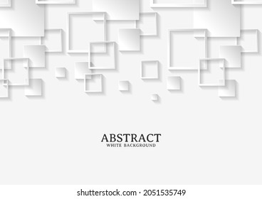 Abstract white and grey square background texture, Geometric background template