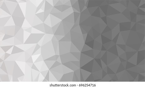 Abstract white and grey triangle background, vector illustration