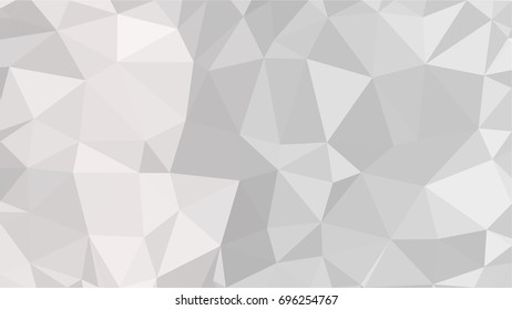 Abstract white and grey triangle background, vector illustration