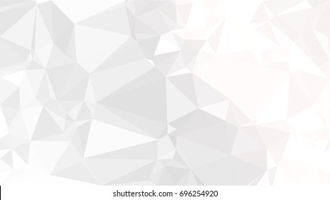 Abstract white and grey triangle background, vector illustration