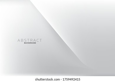 Abstract white and grey vector background or wallpaper. light grey banner website template.   Design for  Banner presentation Website Landing. vector eps.