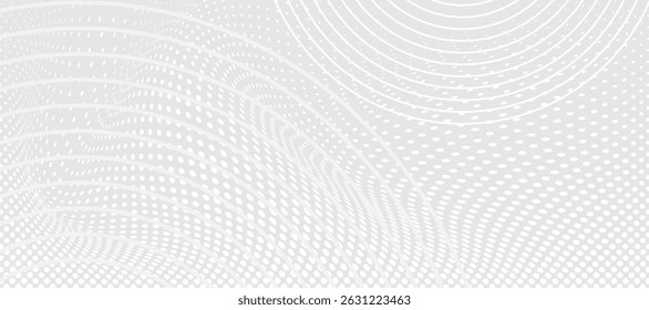 Abstract white and grey wave background modern. Concept futuristic lines with light effect. Space for text. Motion lines vector design for cover, brochure, book, banner web, advertising