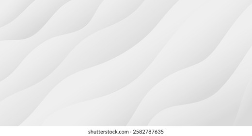 abstract white and grey wave soft luxury modern texture background