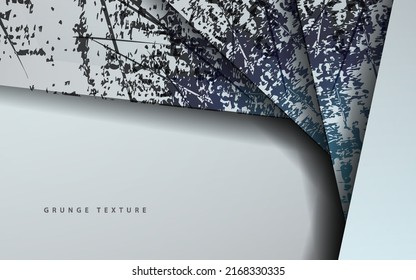 Abstract white grunge texture background vector