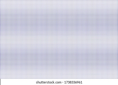 
Resumen de fondo medio tono blanco, diseño vectorial monocromo de puntos azules. Plantilla de póster