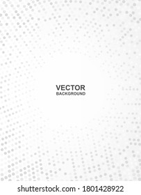 Abstract. White halftone dot background. light and shadow . Vector.