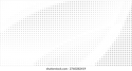 Abstract White Halftone Dot Background with Soft Gradient