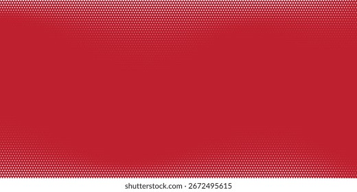 abstract white halftones background on red background
