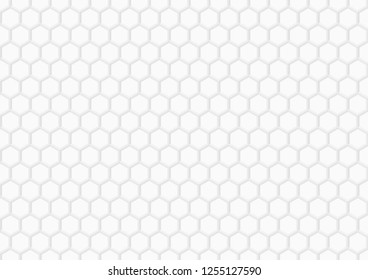 Abstract white hexagon background. Creative design templates
