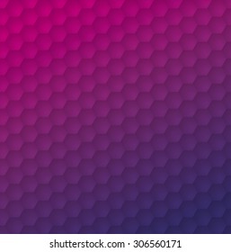 Abstract white hexagon background. Vector illustration.