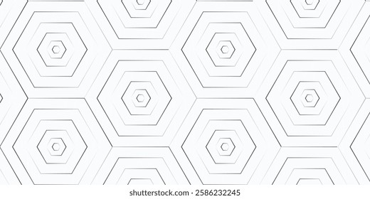 Abstract white hexagon geometric pattern background, vector eps 10.