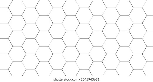 Abstractas fondo de patrón geométrico hexágono blanco. Anuncio digital futurista de alta tecnología