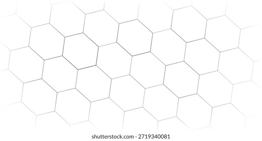 Abstractas fondo de patrón geométrico hexágono blanco. Anuncio digital futurista de alta tecnología