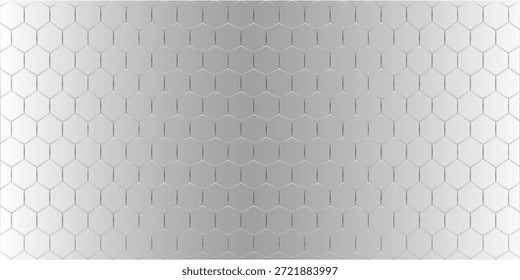Abstractas fondo de patrón geométrico hexágono blanco. Anuncio digital futurista de alta tecnología