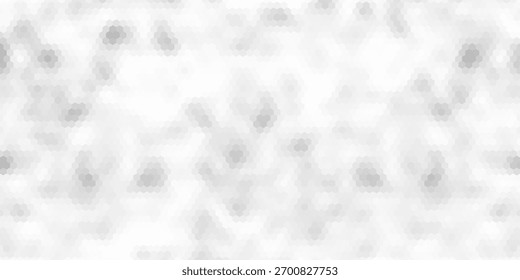 Fundo de textura de hexágono branco abstrato. Banner tecnológico futurista limpo. Moderno mínimo na moda horizontal. Ilustração vetorial