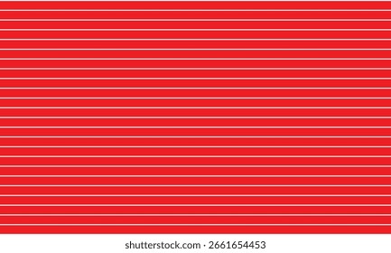 abstract white horizontal thin line pattern on red suitable for background.