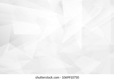 Abstract white interior highlights future. gray background, Lowpoly Background with copy-space. White paper modern polygon background, vector illustration