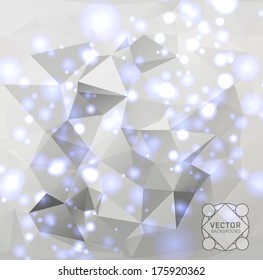 Abstract white light background with label, can be used for website, info-graphics