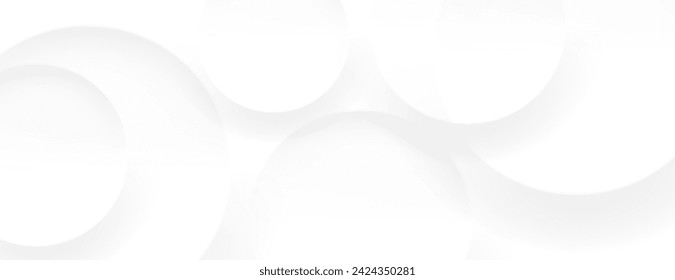 abstract white light background with round texture composition. minimalist design