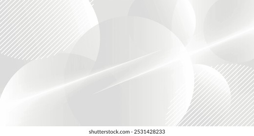 abstract white light background with round texture composition. minimalist design