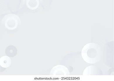 abstract white light background with round texture composition. minimalist design