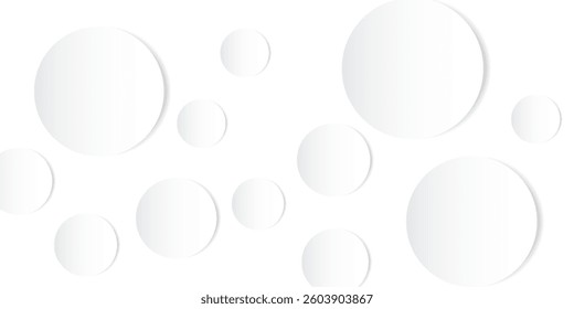 abstract white light background with round texture composition. minimalist design modern background eps10