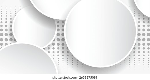 fundo de luz branca abstrata com composição de textura redonda. design minimalista fundo moderno eps1o