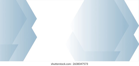 Abstract White and Light Blue Hexagonal Background. Minimal geometric design. Futuristic concept. Suit for cover, poster, banner, brochure, header, presentation, web, flyer