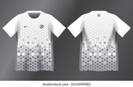 abstract white and light gray background pattern for sport jersey design mockup