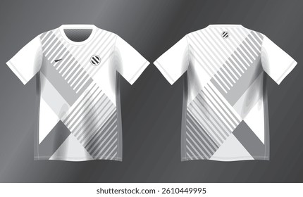 abstract white and light gray background pattern for sport jersey design mockup