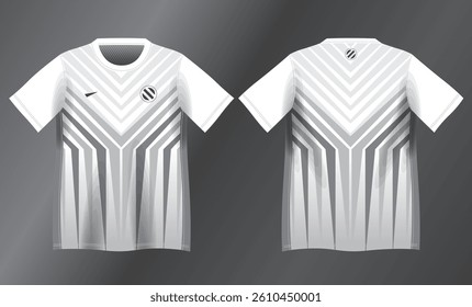 abstract white and light gray background pattern for sport jersey design mockup