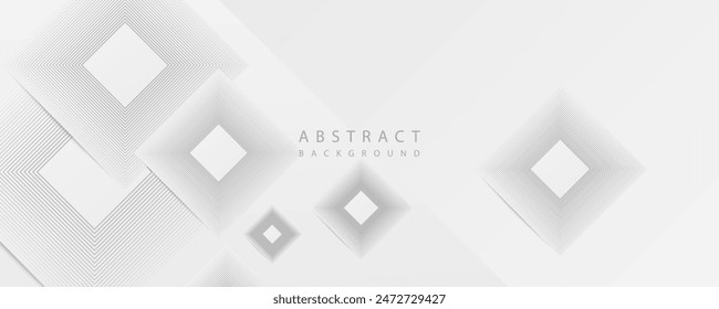 Abstractas blanco y gris claro moderna textura de lujo suave con forma geométrica superposición de la capa. Ilustración de fondo sutil de Vector liso y limpio. Vector