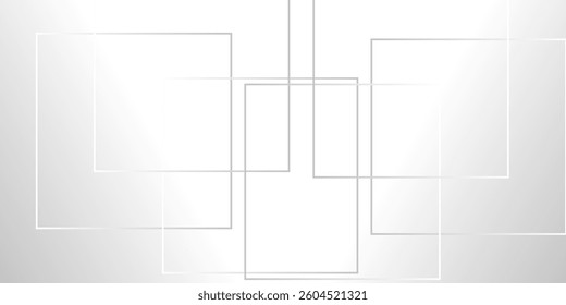 Abstract white and light gray silver style modern technology geometric oblique alternating background business vector illustration