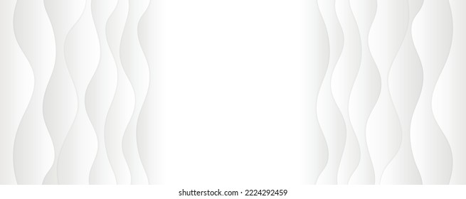 Resumen de textura moderna de lujo suave de color blanco y gris claro. Fondo de onda suave gris y blanco. Diseño moderno.