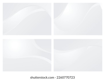 Resumen de textura moderna de lujo suave de color blanco y gris claro con una suave y limpia ilustración de fondo vectorial sutil.