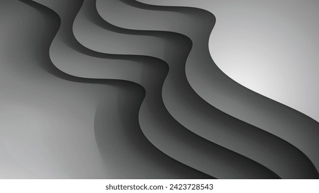 Resumen de textura moderna de lujo suave de color blanco y gris claro con fondo vectorial liso y limpio para fondo y fondo de fondo