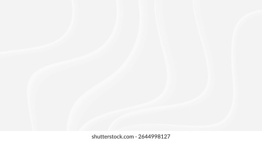 Abstract white and light gray wave modern soft luxury texture with smooth and clean vector subtle background illustration.