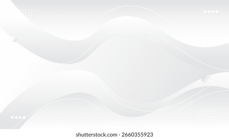 Abstract white light gray wave modern soft luxury texture with smooth and clean background
